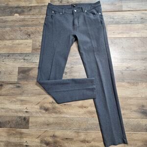 Shinestar Pants Stretch Gray Womens XL Straight Leg Mid Rise Comfy Casual